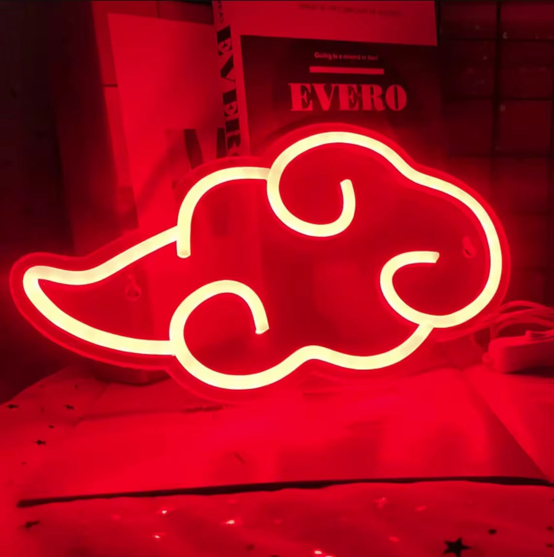 Custom Anime Cloud LED Neon Sign Cartoon Neon Sign Neon Bedroom Wall Decor