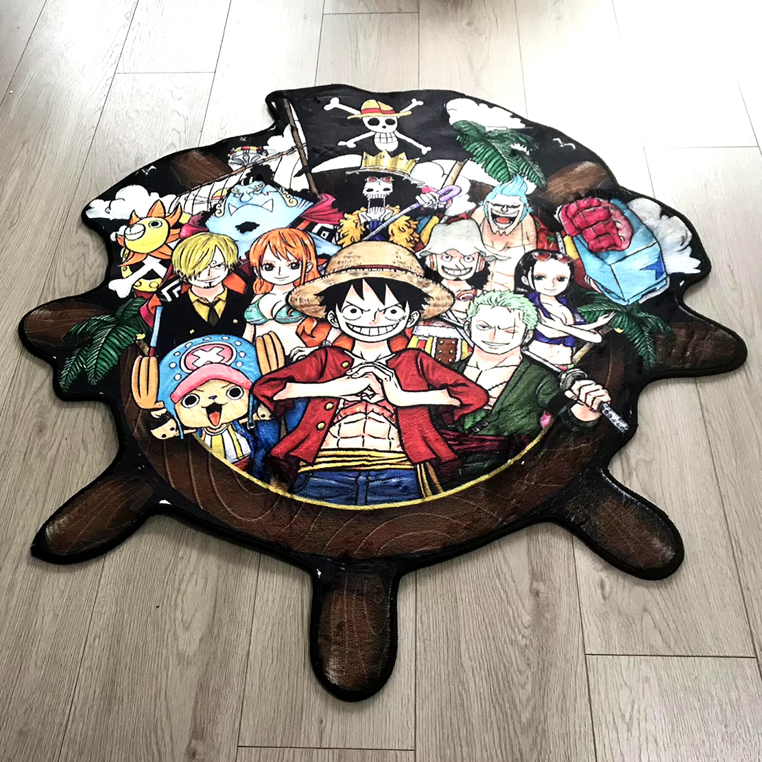 Custom Rugs One Piece Rudder Design Anime Room Decorative Carpets Kitchen Bathroom Livngroom Floor Non-Slip Mats Children'S Toys