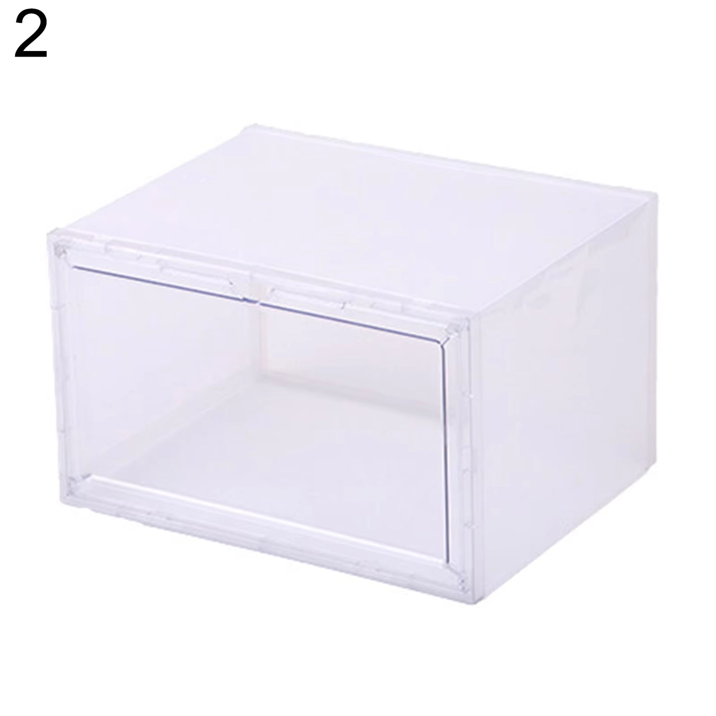 Foldable Transparent Shoes Box Plastic Storage Shoes Organizers Drawer Case Shelf Stackable Shoes Cabinet Display Boxes Shoebox