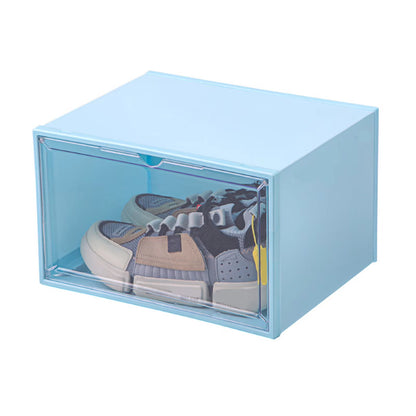 Foldable Transparent Shoes Box Plastic Storage Shoes Organizers Drawer Case Shelf Stackable Shoes Cabinet Display Boxes Shoebox