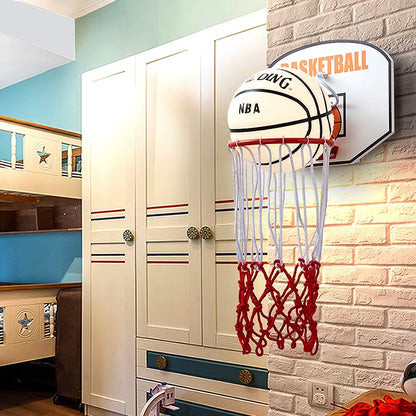 Creative Wall Lamp Basketball Frame Boy Bedroom Cartoon Lighting LED Bedside Lamp Study Room Basketball Wall Lamp E27