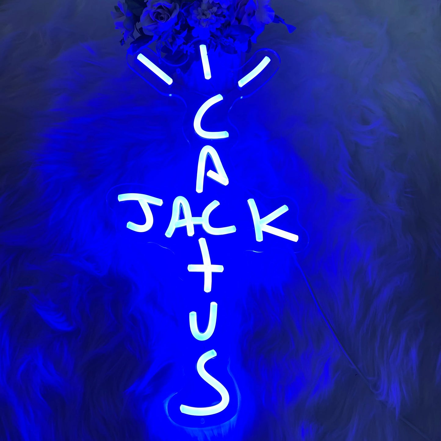 Neon Sign Wall Decor Cactus Jack Neon Sign Neon Sign Light Neon Wall Art Neon Sign Rap Talking Home Bar Pub Party Decor