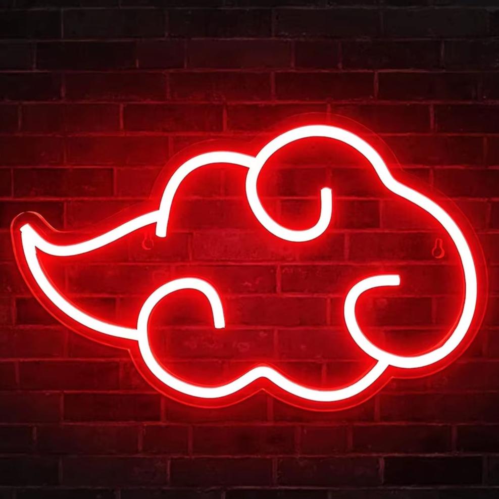 Custom Anime Cloud LED Neon Sign Cartoon Neon Sign Neon Bedroom Wall Decor