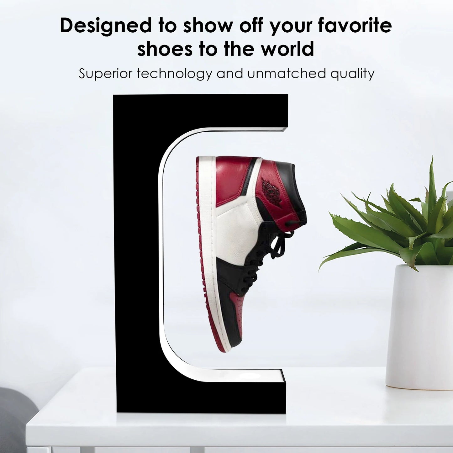 Magnetic Levitation Floating Shoe Display Stand ,Sneaker Stand, Holds 500G Weight,Levitating Gap, 20Mm