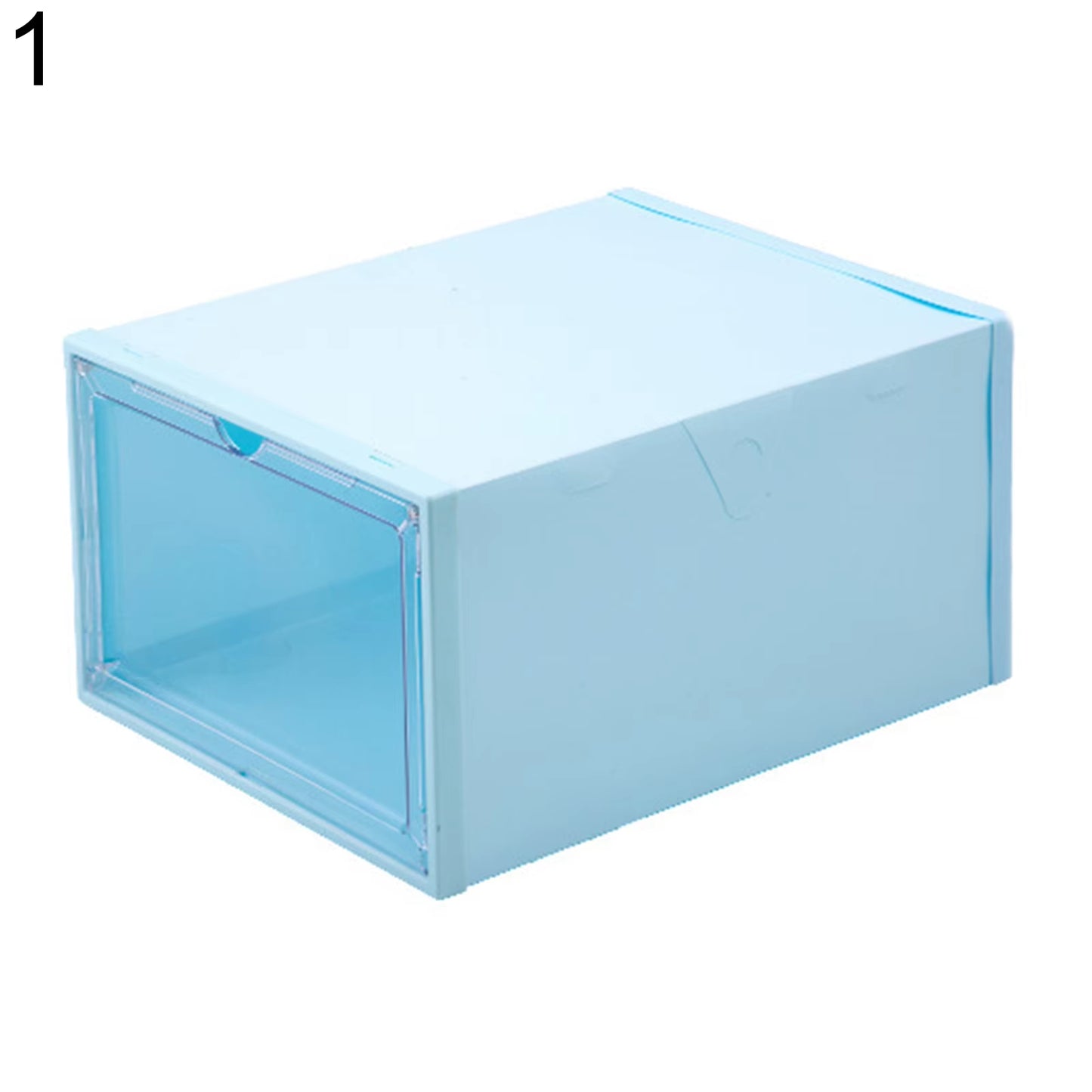 Foldable Transparent Shoes Box Plastic Storage Shoes Organizers Drawer Case Shelf Stackable Shoes Cabinet Display Boxes Shoebox