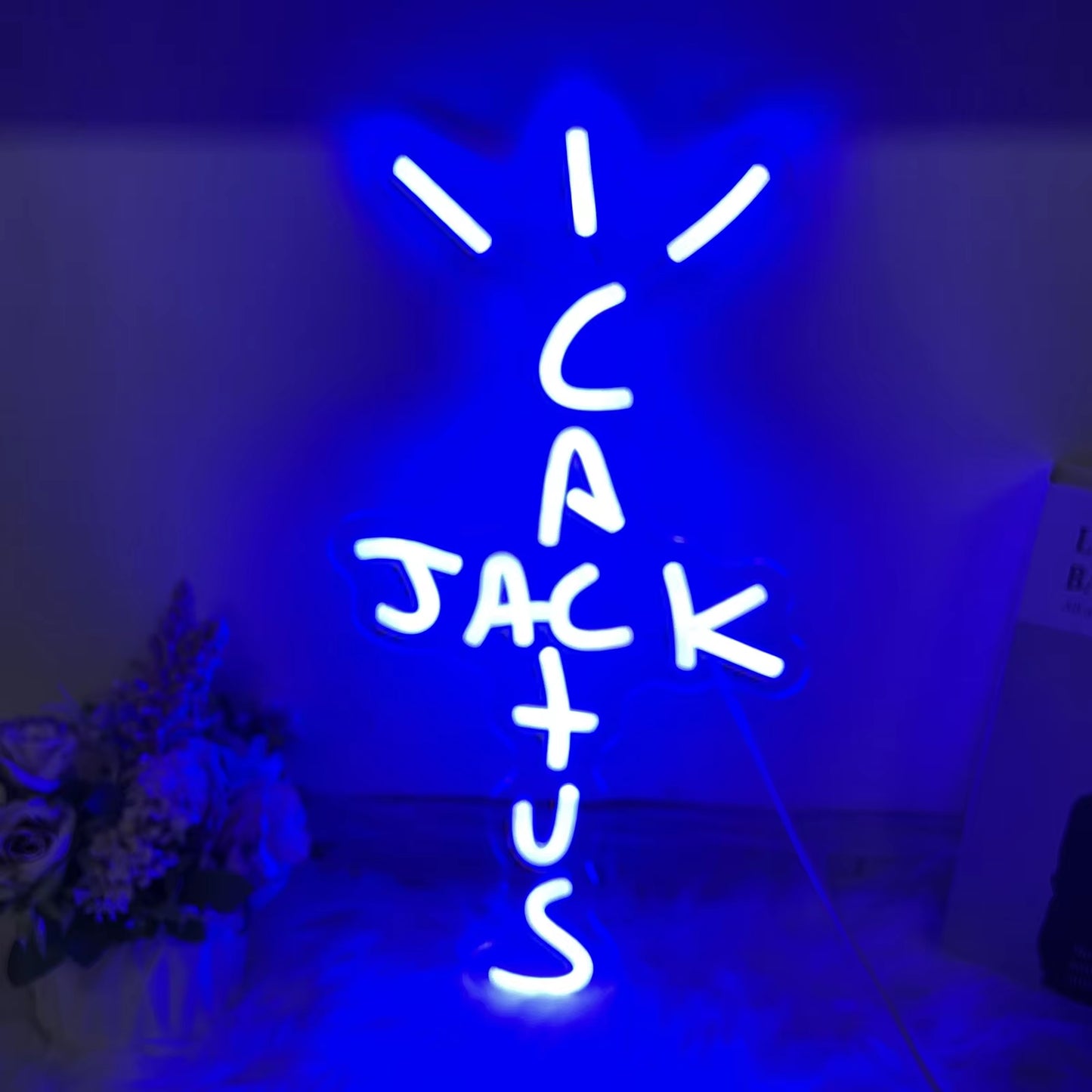 Neon Sign Wall Decor Cactus Jack Neon Sign Neon Sign Light Neon Wall Art Neon Sign Rap Talking Home Bar Pub Party Decor